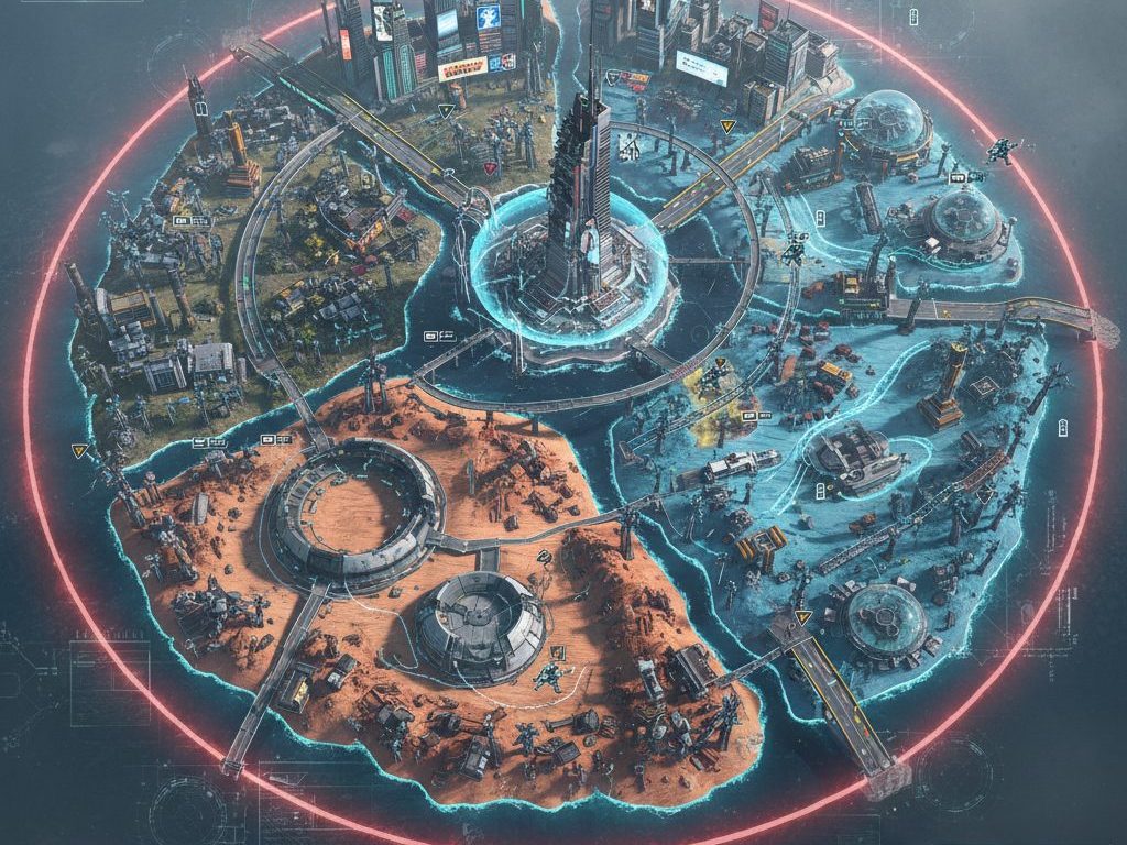 Humanoid Royale Concept Map Art