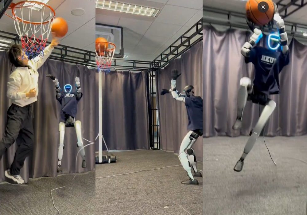 Unitree Humanoid Playing Basketball