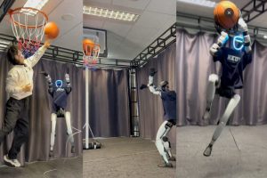 Unitree Humanoid Playing Basketball