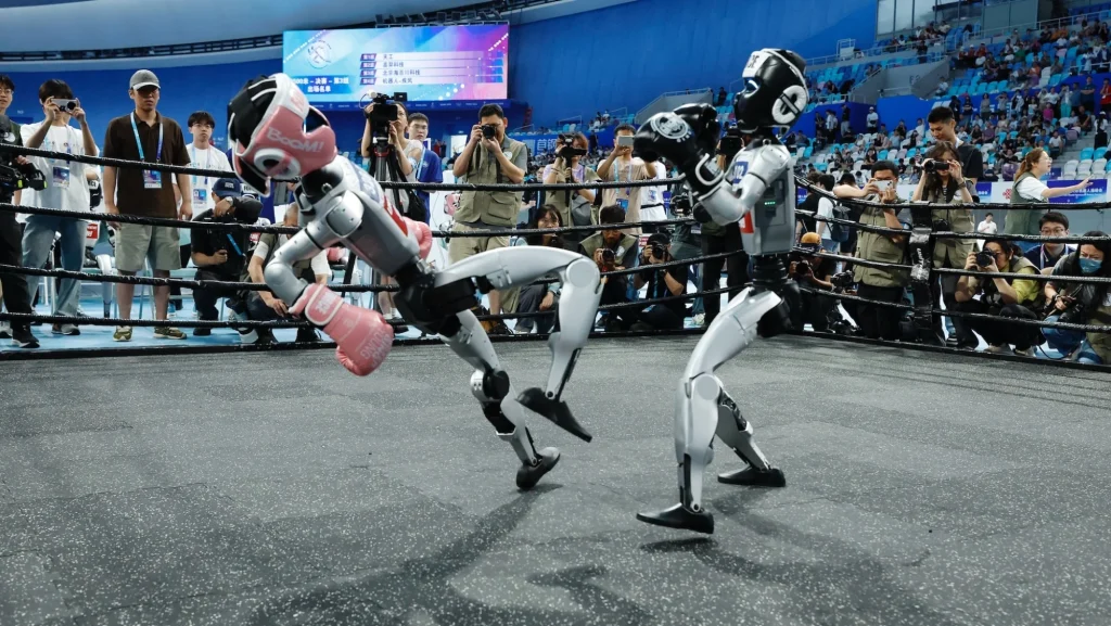Unitree Boxing Humanoids Competing